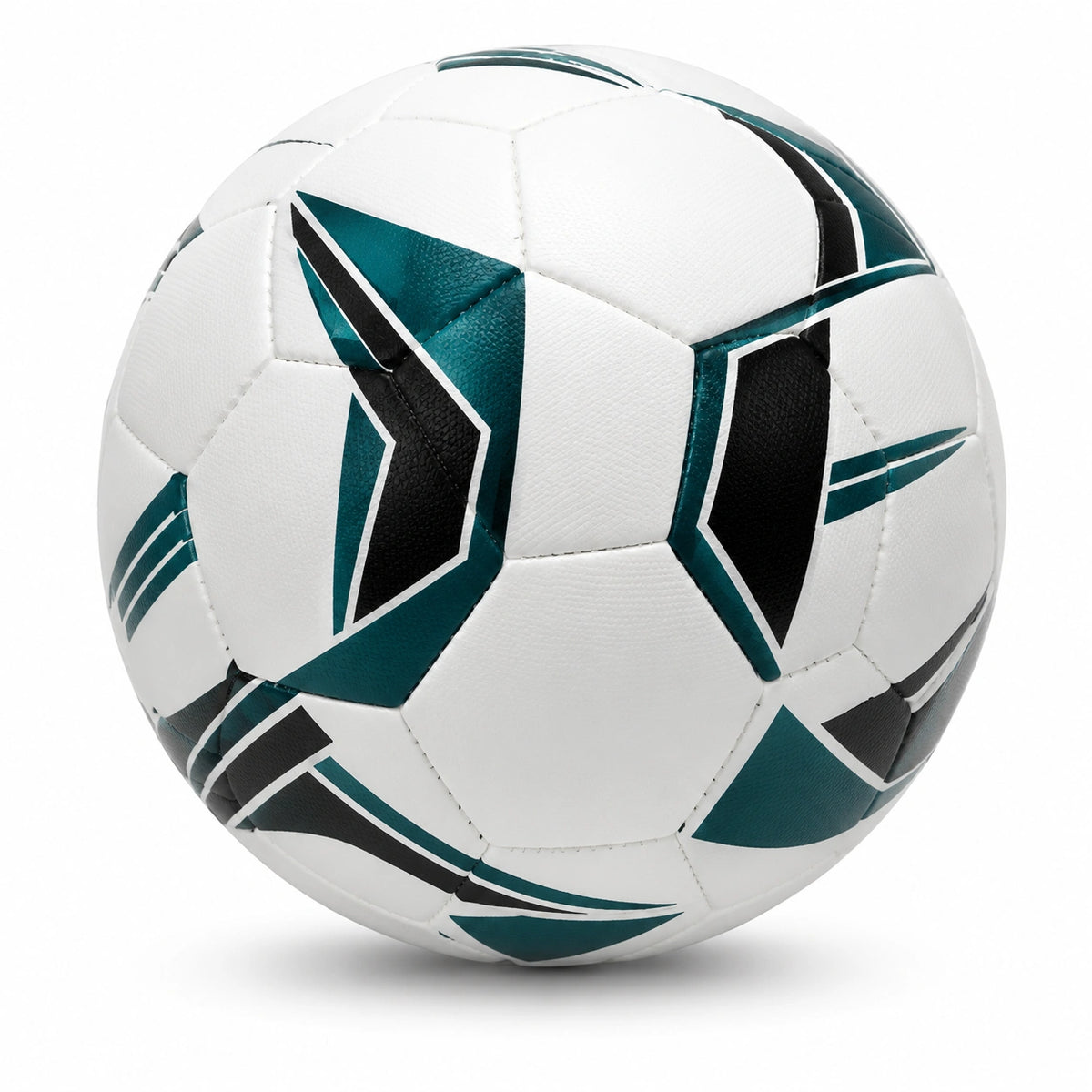 Balón de fútbol tamaño 5 blanco, negro y verde