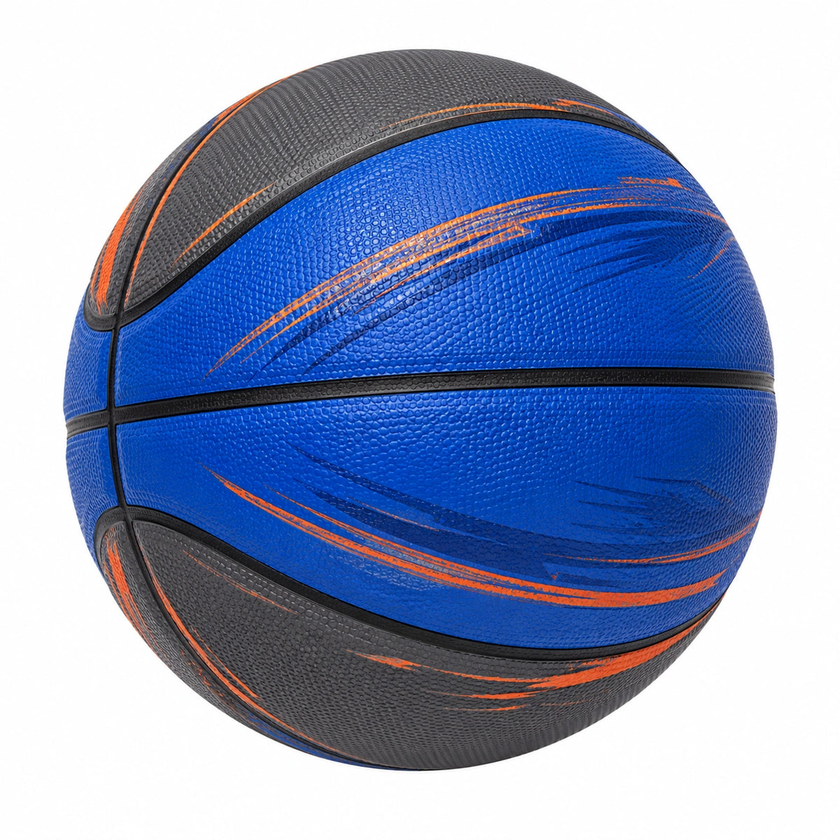 Balón de Baloncesto Tamaño 7 para Exterior e Interior Azul y Naranja