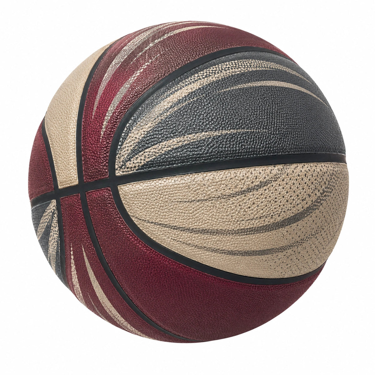 Balón de baloncesto tricolor para interiores y exteriores