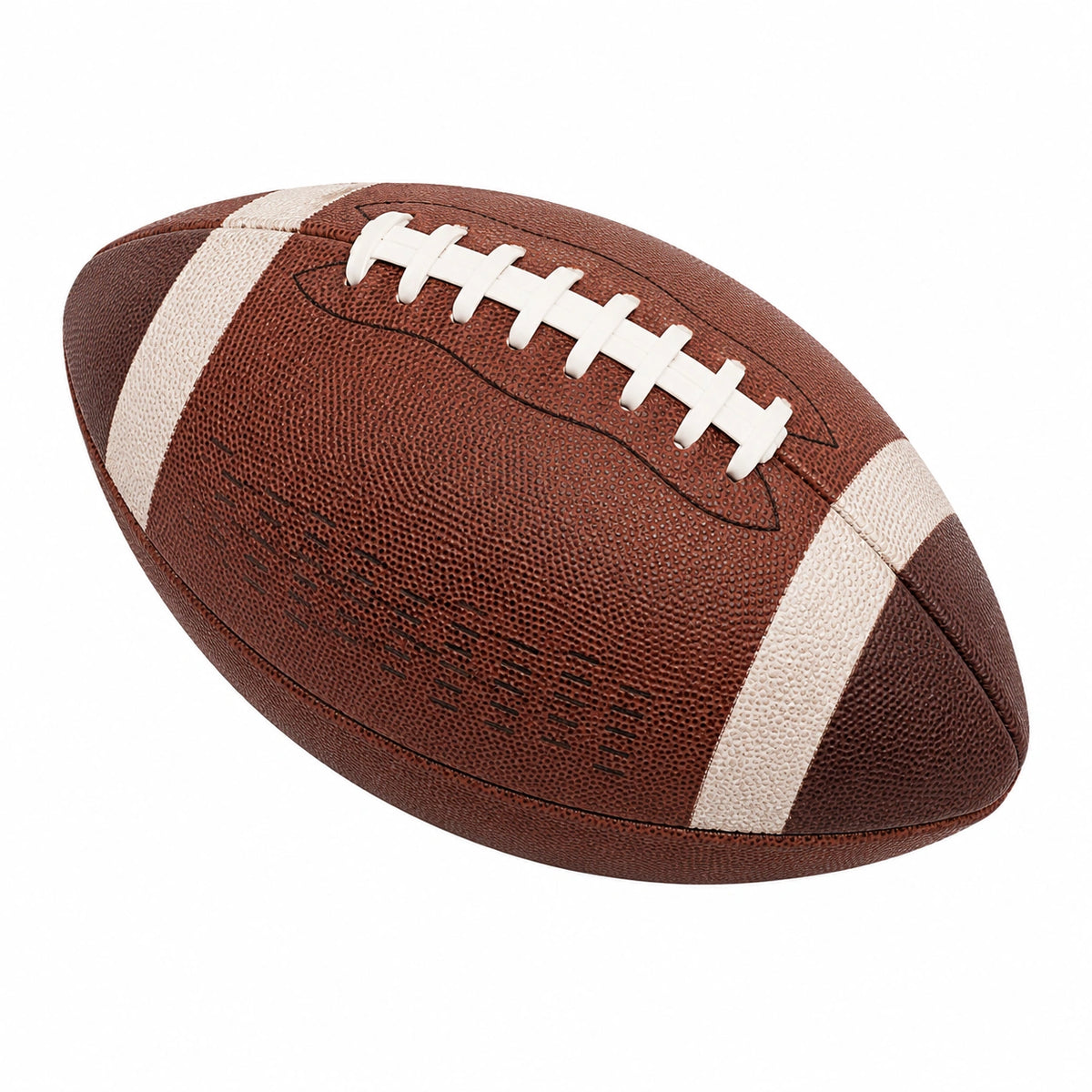 Balón de Fútbol Americano Marrón y Blanco para Adultos