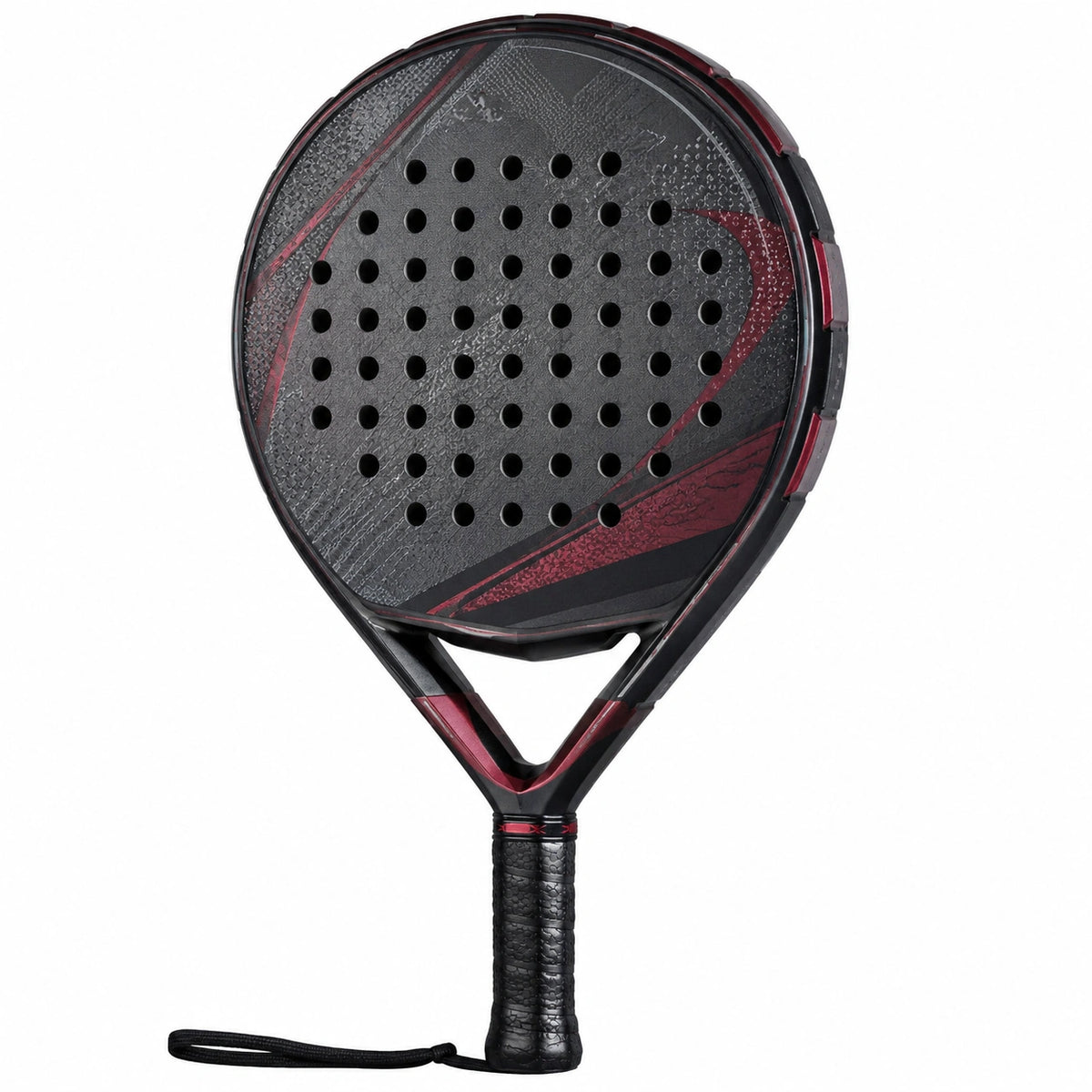 Pala de Pádel Redonda Negro/Rojo