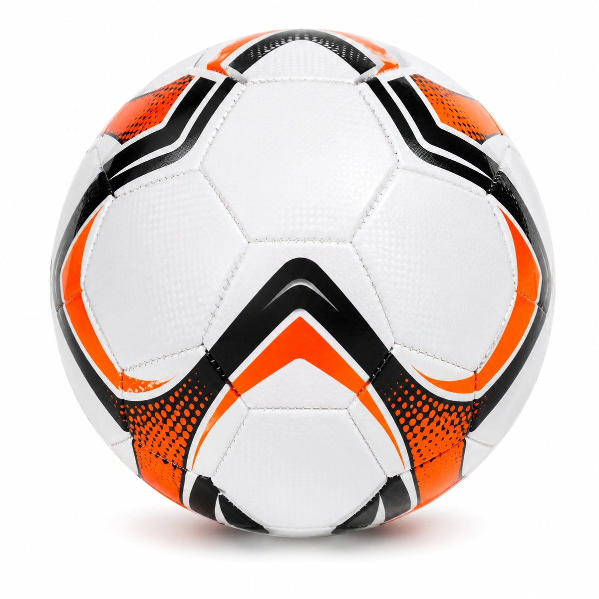 Balón de fútbol tamaño 5 blanco y naranja