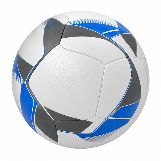 Balón de Fútbol Blanco y Azul para Entrenamiento y Partidos