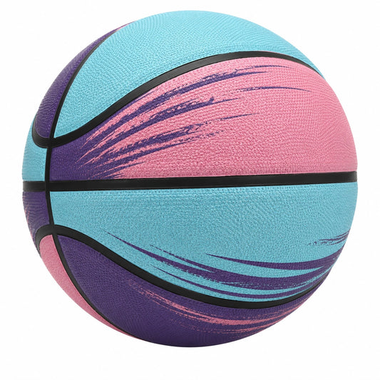 Balón de Baloncesto para Exterior Azul/Rosa/Morado