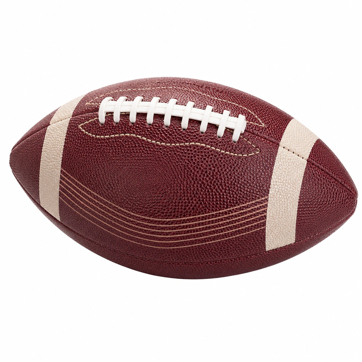 Balón de fútbol americano marrón y blanco para exteriores