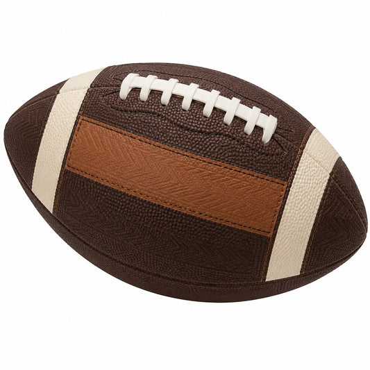 Balón de Fútbol Americano Marrón y Blanco Resistente