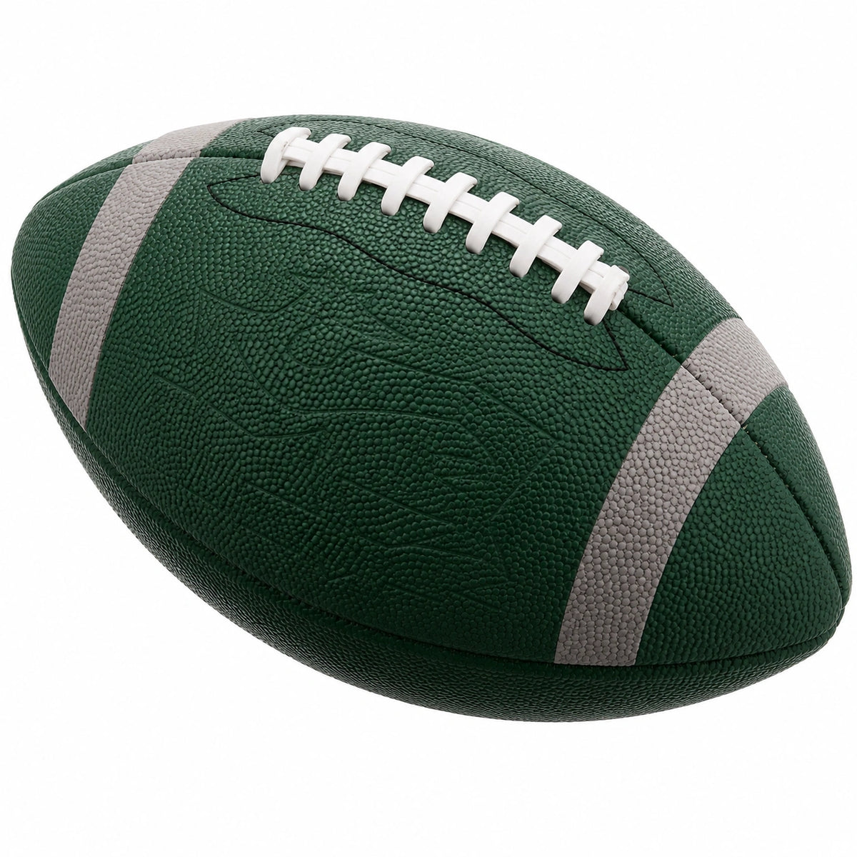 Balón de Fútbol Americano Verde con Rayas Antideslizantes y Costuras Reforzadas