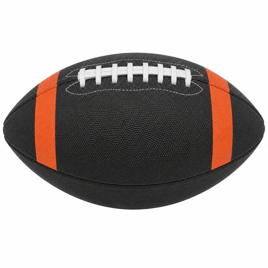 Balón de Fútbol Americano Negro y Naranja