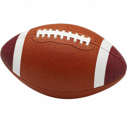 Balón de Fútbol Americano Marrón y Blanco para Adultos