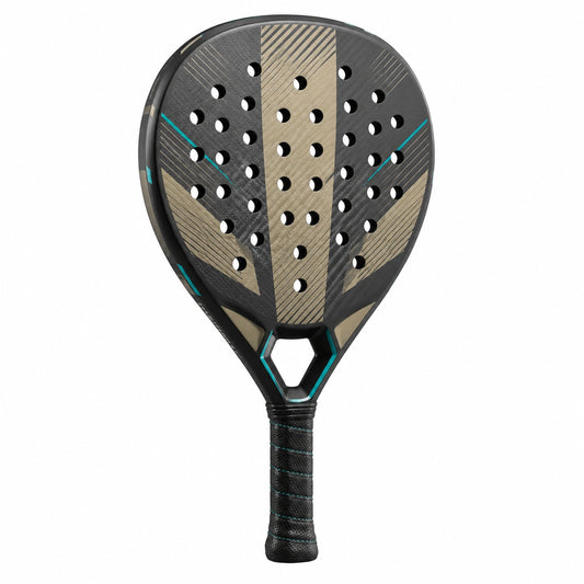 Pala de pádel negra y dorada, 370g