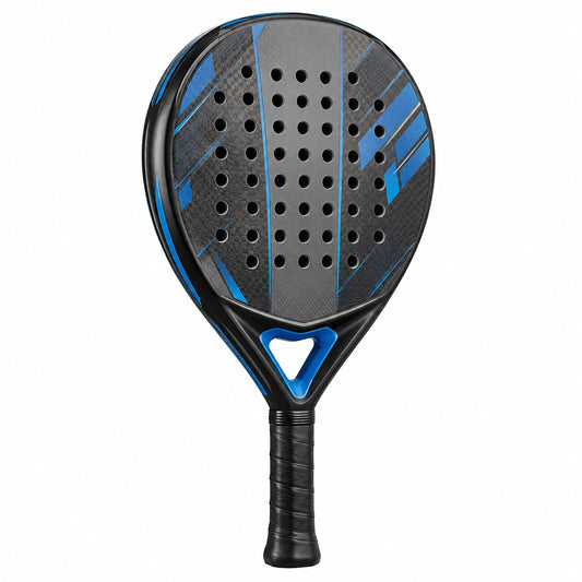 Pala de Pádel Negra y Azul para Adultos