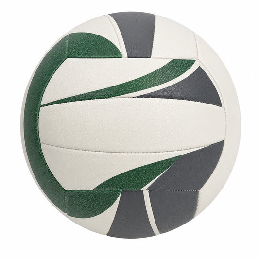 Balón de Voleibol Blanco, Verde y Gris para Interior y Exterior