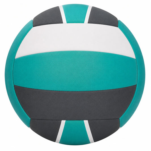 Balón de Voleibol Turquesa, Negro y Blanco para Exterior