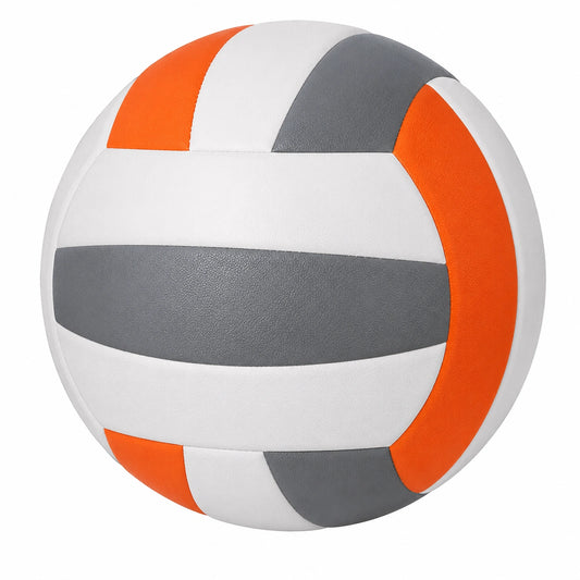 Balón de Voleibol para Juego Profesional Blanco, Naranja y Gris