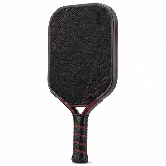 Pala de Pickleball Negra de Fibra de Carbono de Alto Rendimiento