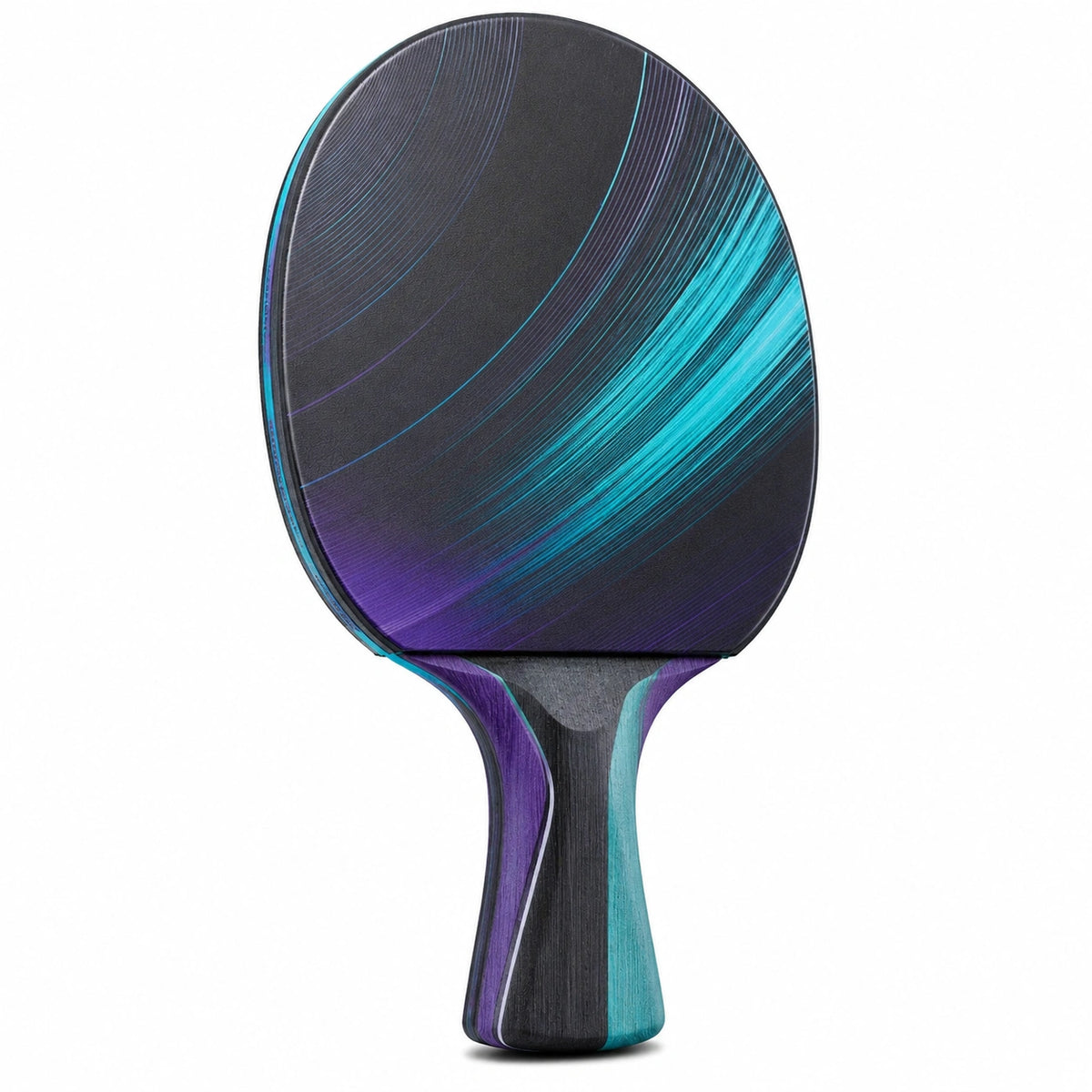 Raqueta de Tenis de Mesa Profesional Negro Azul Púrpura