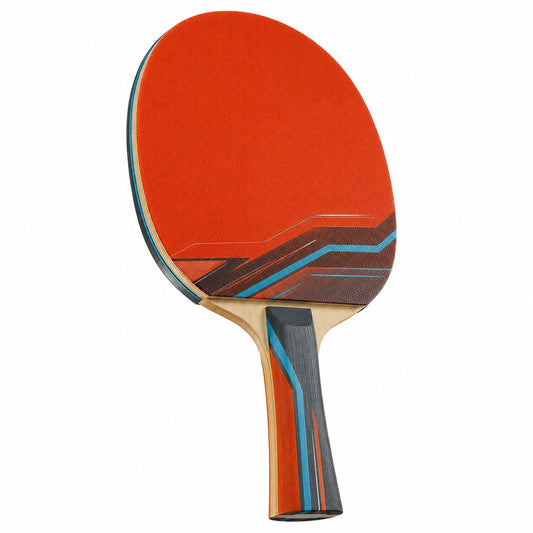 Paleta de Tenis de Mesa Profesional Naranja y Azul