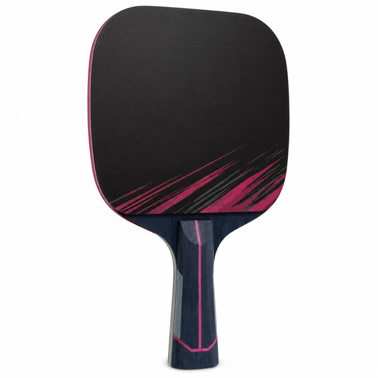 Pala de Ping Pong Profesional Negra y Rosa