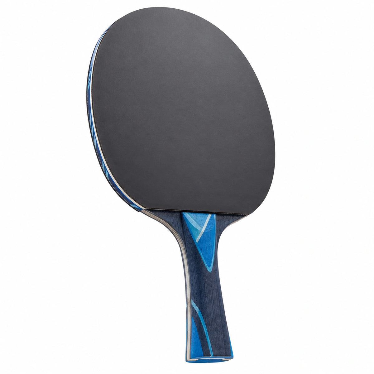 Raqueta de Tenis de Mesa Negra y Azul para Jugadores Avanzados