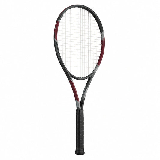 Raqueta de Tenis Negro y Burdeos para Adultos