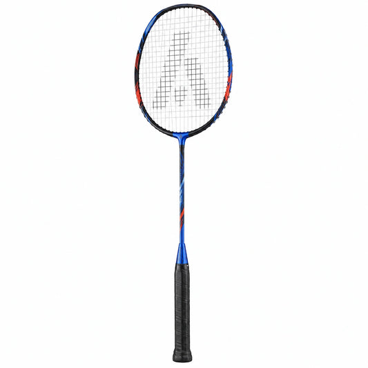 Raqueta de bádminton azul y negra para adultos