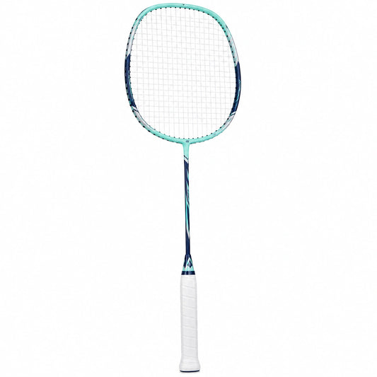 Raqueta de Bádminton Ligera Verde y Azul para Competencia