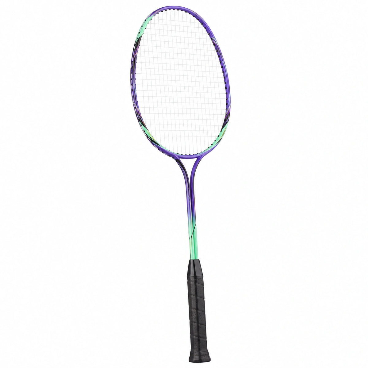 Raqueta de Bádminton Aerodinámica Verde y Morado