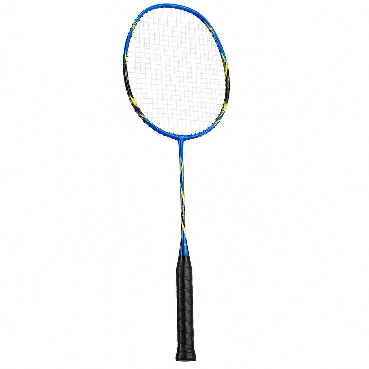 Raqueta de bádminton ligera azul y negra de 68 cm